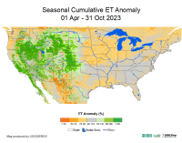 Seasonal Cumulative ET Anomaly